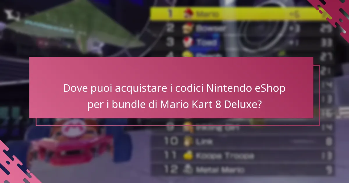 Quali tipi di bundle sono disponibili per Mario Kart 8 Deluxe?