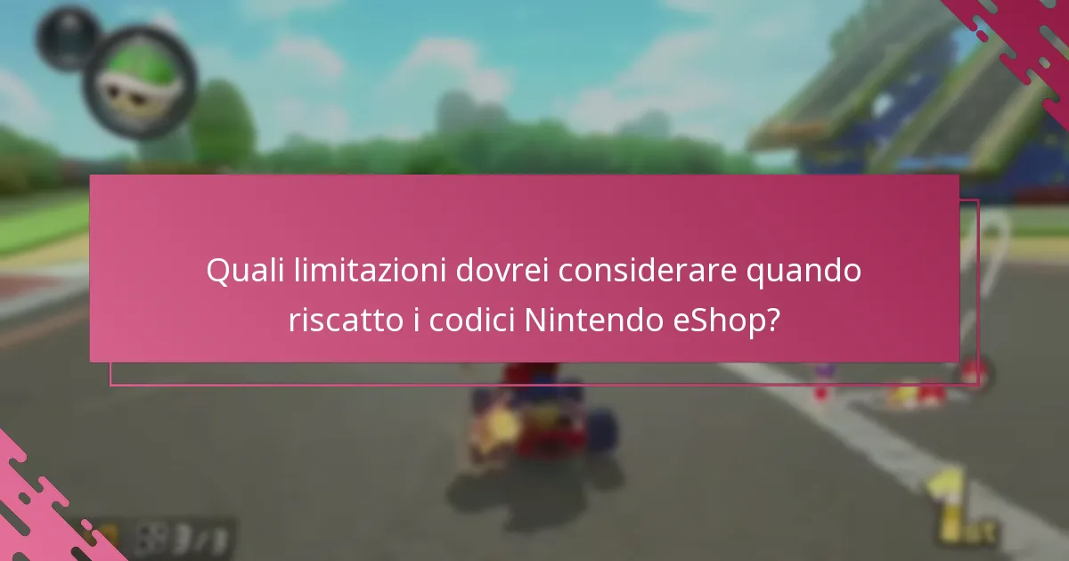 Dove posso trovare supporto per problemi con il riscatto dei codici Nintendo eShop?
