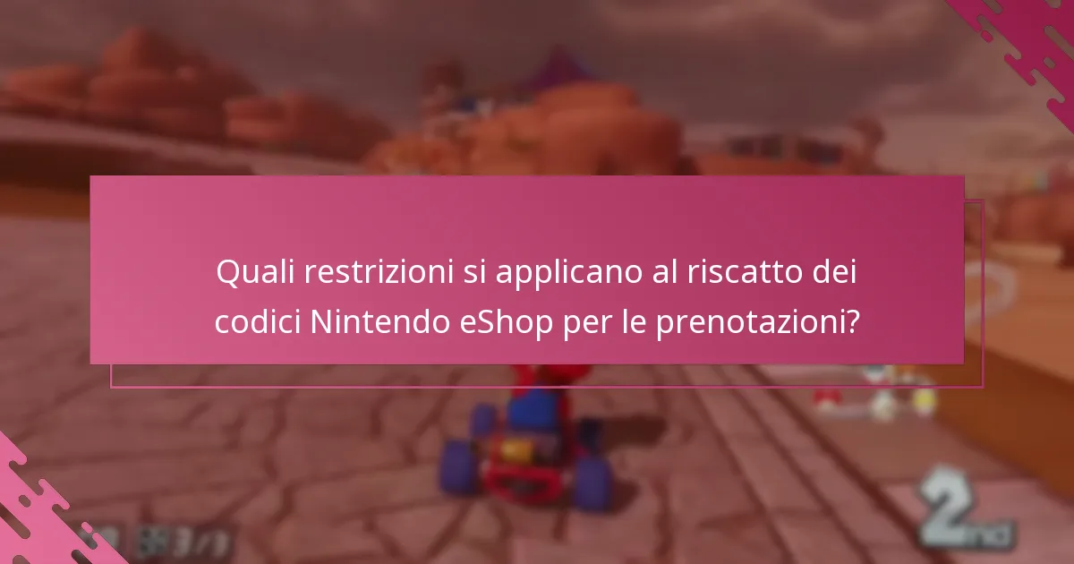 Cosa devo fare se il mio codice Nintendo eShop per Mario Kart 8 Deluxe non funziona?